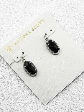 Kendra Scott Black Glass Earrings